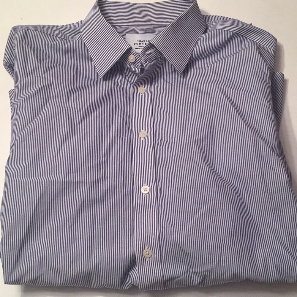 Charles Tyrwhitt non-iron 17.5/36 inch button down